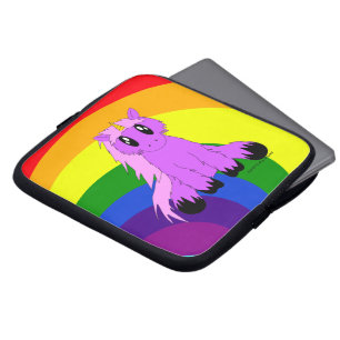 Cute Scruffy Unicorn Laptop Sleeve