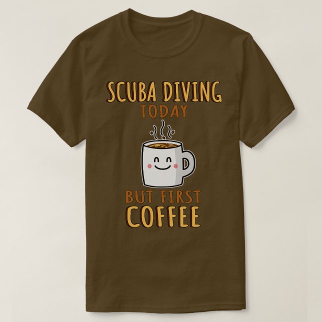 Cute Scuba Diving T-Shirt (Design Front)