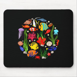 Cute Sea Animal Oceans Clownfish Aquarium Toddler  Mouse Mat