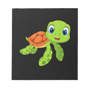 Cute Sea Baby Turtle Gift Notepad