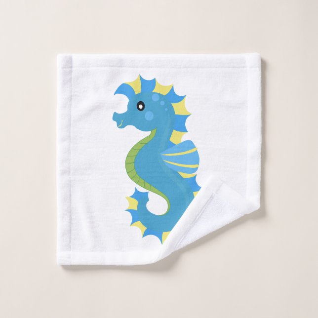 Cute sea creature - Seahorse Wash Cloth (Wash Cloth)