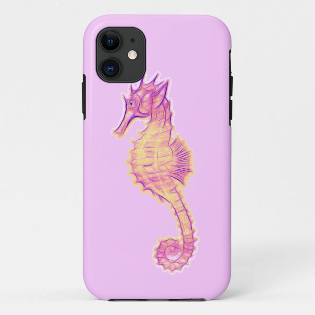 Cute Sea Horse Marine Animal Gift Case-Mate iPhone Case (Back)