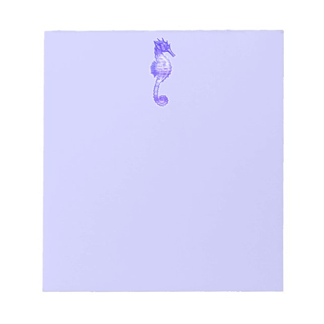 Cute Sea Horse Marine Animal Gift Notepad (Front)