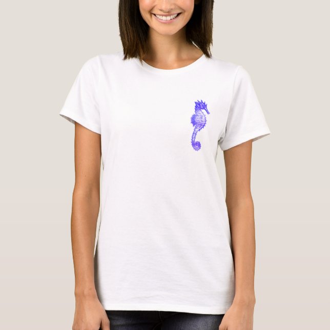 Cute Sea Horse Marine Animal Gift T-Shirt (Front)