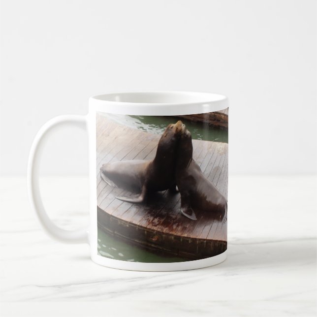 Cute Sea Lion Photograph Coffee Mug (Left)