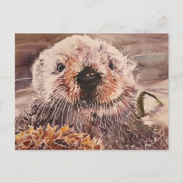 Cute Sea Otter Postcard (Front)