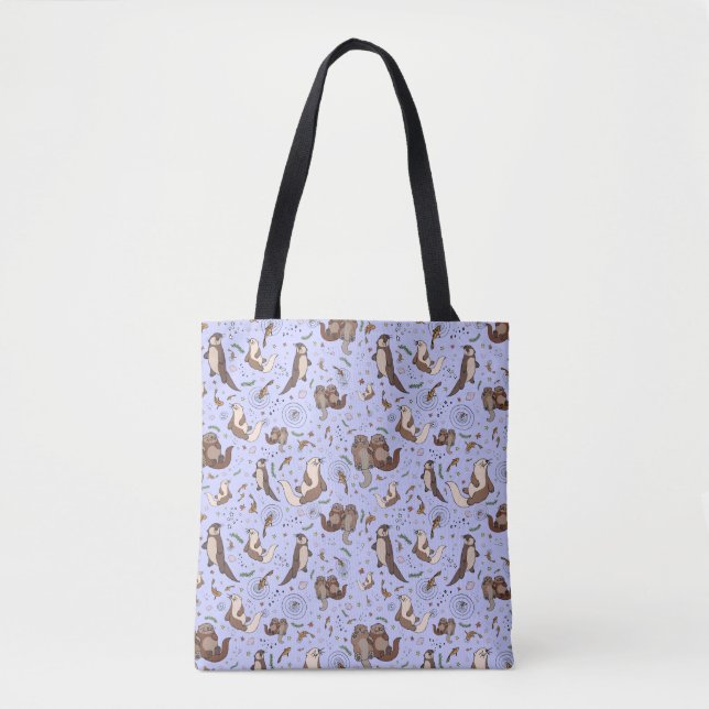 Cute Sea Otter Tote Bag (Front)