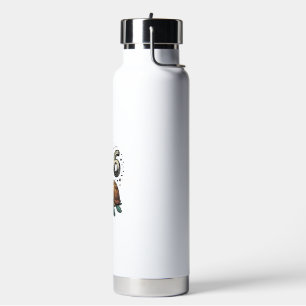 Cute Sea Turtle 6th Birthday Vintage Shirt Design_ Water Bottle