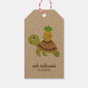 Cute Sea Turtle Christmas Gift Tags
