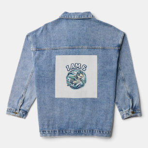 Cute Sea Turtle I Am 6 Birthday Vintage Shirt Desi Denim Jacket