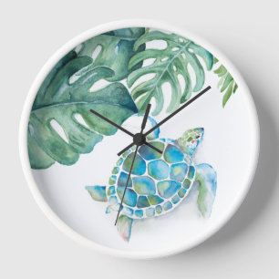 Cute Sea Turtle Nursery Clocks