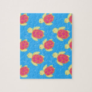 Cute Sea Turtle Pattern Jigsaw Puzzle