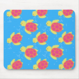 Cute Sea Turtle Pattern Mouse Mat