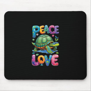Cute Sea Turtle Peace Love Turtles Beach Summer Va Mouse Mat