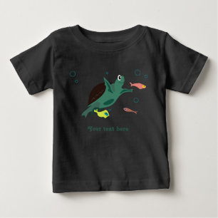 Cute Sea Turtle Under the Sea Art Baby T-Shirt