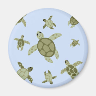 Cute Sea Turtles Magnet