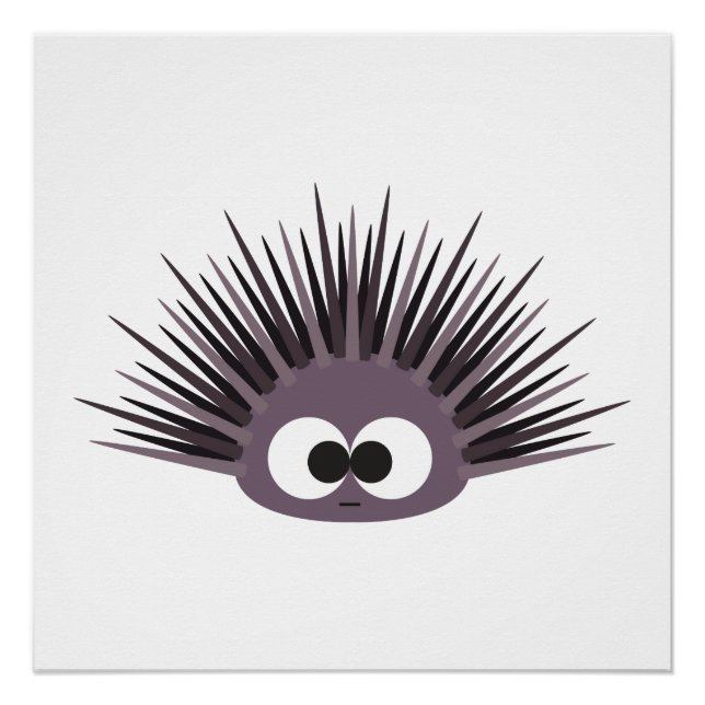 Cute sea Urchin Poster (Front)