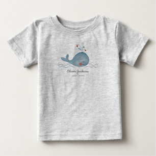 Cute Sea Whale Baby Boy T-shirt