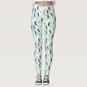 Cute Seahorse Pattern Leggings