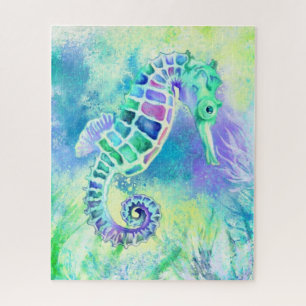 Cute Seahorse - Wonderful Underwater Life Painting Jigsaw Puzzle