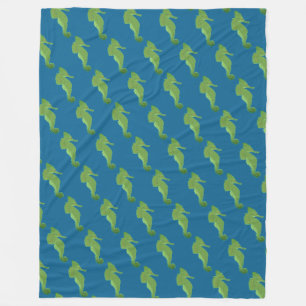 Cute Seahorses pattern Fleece Blanket