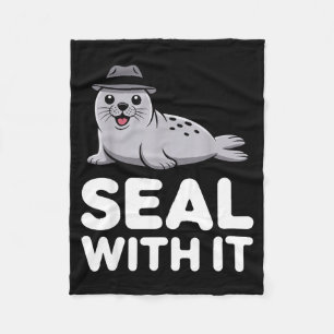 Cute Seal Costume For Men Women Kids Ocean Animal  Fleece Blanket