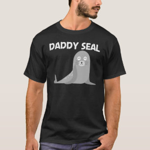 Cute Seal For Men Dad Boys Sea Lion Zoo Animal T-Shirt