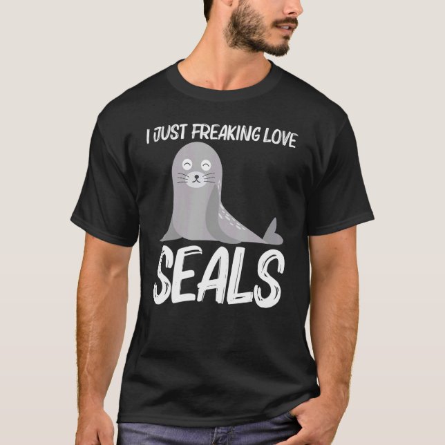 Cute Seal For Men Women Sea Lion Zoo Animal T-Shirt (Front)