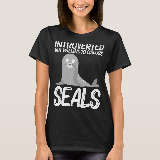 Cute Seal For Men Women Sea Lion Zoo Animal T-Shirt (Front)