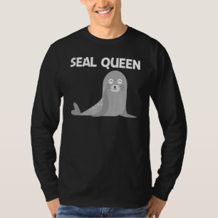 Cute Seal For Women Mum Sea Lion Zoo Animal T-Shirt
