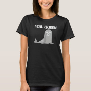 Cute Seal For Women Mum Sea Lion Zoo Animal T-Shirt