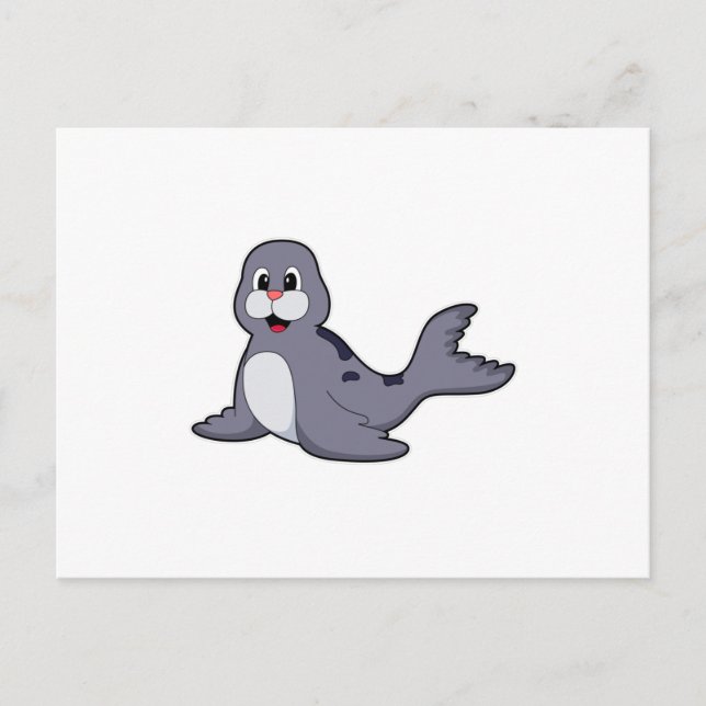 Cute Seal Postcard (Front)