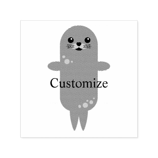 Cute Seal Thunder_Cove Self-inking Stamp (Design)