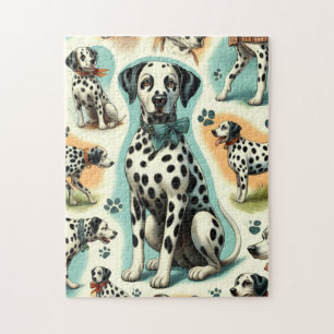Cute Seamless Dalmatian Jigsaw Puzzle