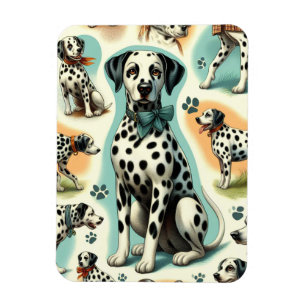 Cute Seamless Dalmatian Magnet