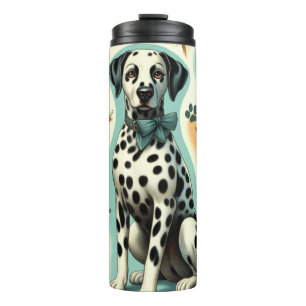 Cute Seamless Dalmatian Thermal Tumbler