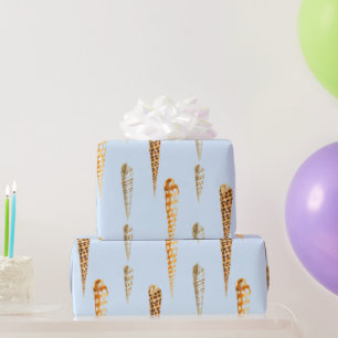 Cute Seashell Nautical Wrapping Paper
