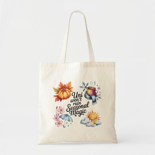 Cute Seasonal Magic College Tote bag (Front)