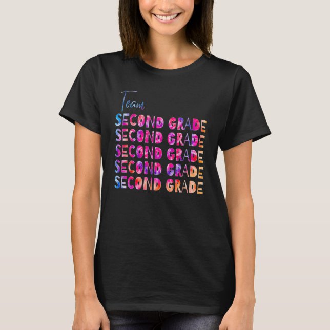 Cute Second Grade Teachers Back to School Team Sec T-Shirt (Front)