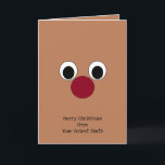 Cute Secret Santa Christmas Card<br><div class="desc">Cute and funny Secret Santa Christmas card perfect for home,  friend or business gift exchanges. Customize with your personalized message.</div>