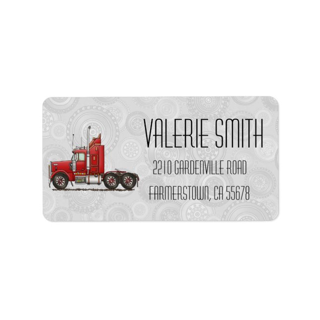 Cute Semi-Cab Label (Front)