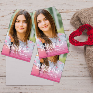 Cute Senior Grad Class of 2024 photo Graduation Gift Tags