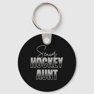 Cute Senior Hockey Aunt Key Ring