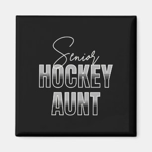 Cute Senior Hockey Aunt  Magnet