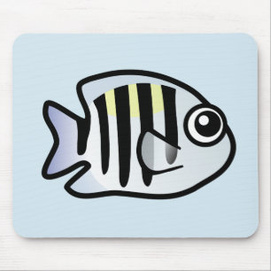 Cute Sergeant Major Mouse Mat