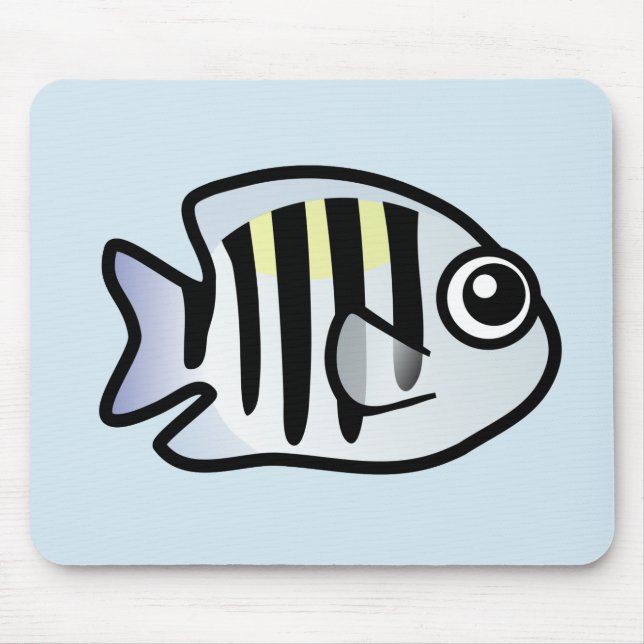 Cute Sergeant Major Mouse Mat (Front)