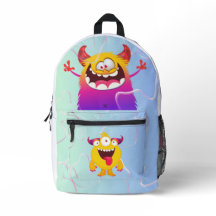 Cute Sew Kids School Monster Backbags