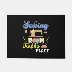 Cute Sewing Gift Quilters Crafting Quilting Doormat
