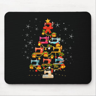 Cute Sewing Machine Christmas Tree Christmas Ornam Mouse Mat