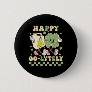 Cute Shamrock Happy Go-lytely Funny Gi Nurse St Pa 6 Cm Round Badge